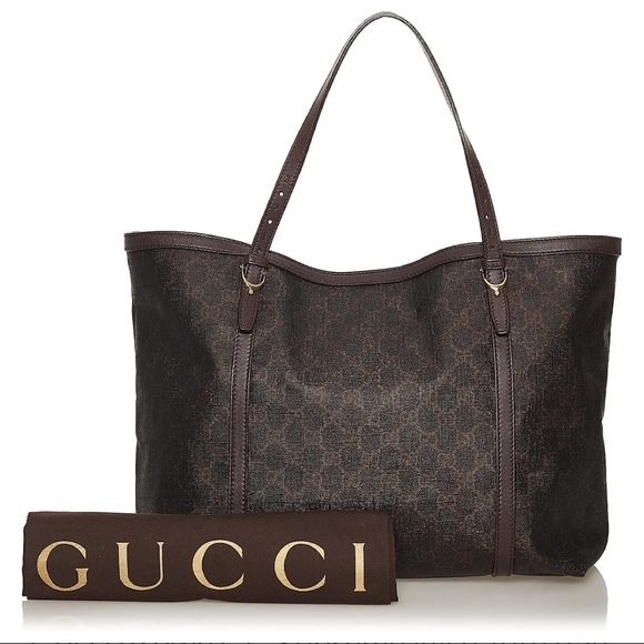Gucci Handbags - Gucci Brown GG Supreme Nice Tote Bag Dark brown.Excellent condition! Retail 1.2k